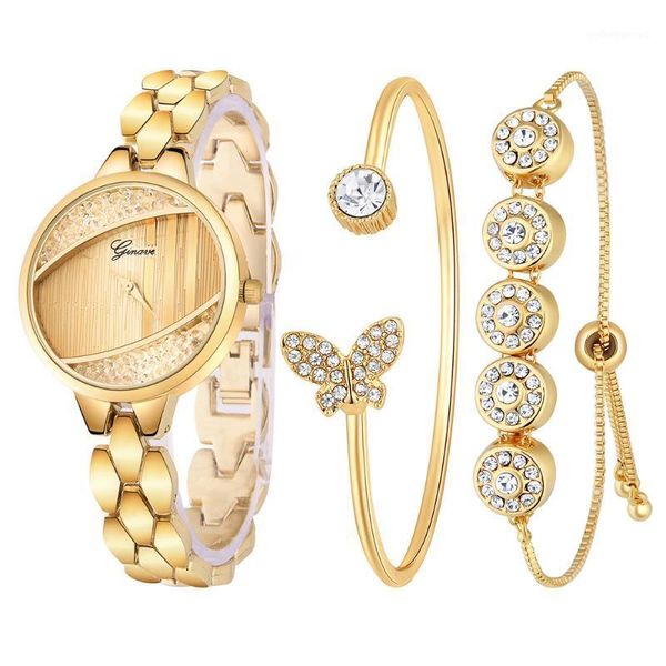 wristwatches bling diamond ladies watch bracelet three pieces exquisite luxury quartz steel silver brand woman, Slivery;brown
wristwatches bling diamond ladies watch bracelet three pieces exquisite luxury quartz steel silver brand woman, Slivery;brown