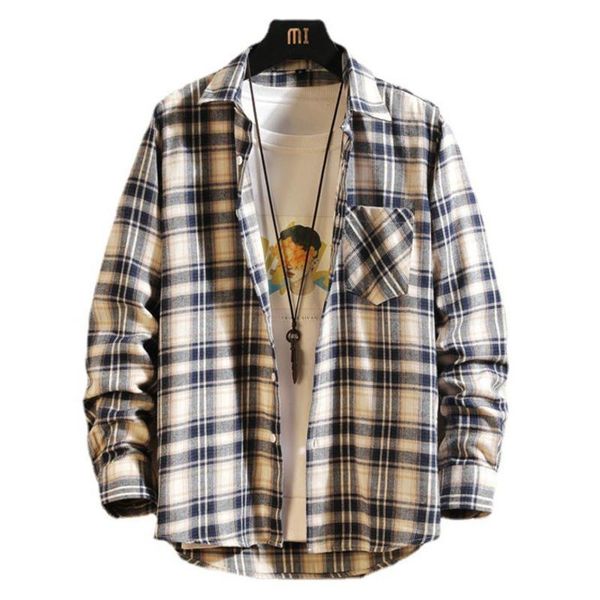 men's casual shirts brand 2021 plaid men for harajuku korean style flannel button up shirt long sleeve red vintage clothes 5xl, White;black
men's casual shirts brand 2021 plaid men for harajuku korean style flannel button up shirt long sleeve red vintage clothes 5xl, White;black