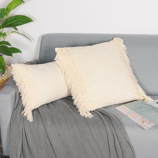 cushion/decorative pillow tassels cushion cover beige boho pillowcase 45x45cm/30x50cm cotton handmade woven sofa living room home decoration
cushion/decorative pillow tassels cushion cover beige boho pillowcase 45x45cm/30x50cm cotton handmade woven sofa living room home decoration