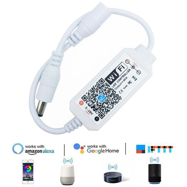 mini wifi led dimmer controller 5-28v phone app amazone alexa google home voice control for single color led strip
mini wifi led dimmer controller 5-28v phone app amazone alexa google home voice control for single color led strip