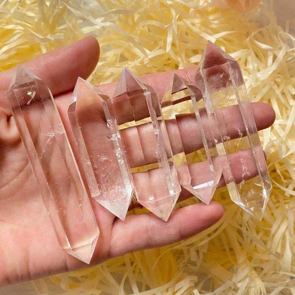 decorative objects & figurines natural white crystal scepter reiki healing energy gem diy necklace 4-6cm
decorative objects & figurines natural white crystal scepter reiki healing energy gem diy necklace 4-6cm