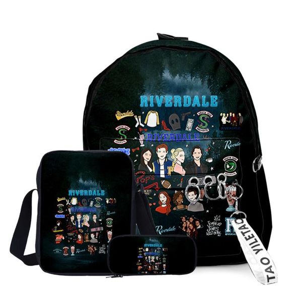 backpack 3pcs/set tv riverdale season 5 children boys girls crossbody bag teenager student oxford waterproof schoolbag
backpack 3pcs/set tv riverdale season 5 children boys girls crossbody bag teenager student oxford waterproof schoolbag