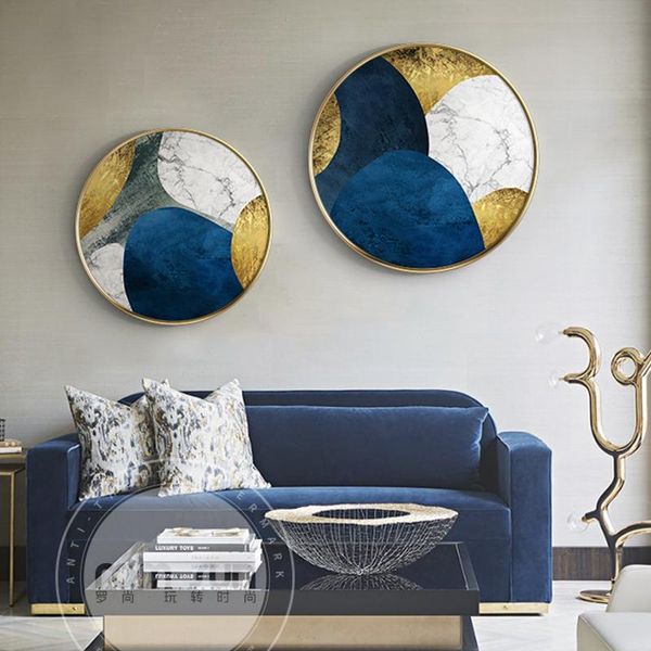 paintings abstract blue and golden circle canvas painting poster print fashion wall art cuadros for living room bedroom aisle unique decor
paintings abstract blue and golden circle canvas painting poster print fashion wall art cuadros for living room bedroom aisle unique decor