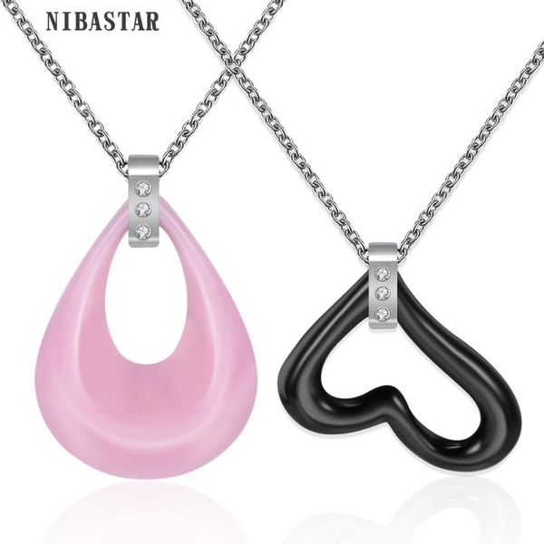 pendant necklaces simple style cubic zircon tear and heart shape pink black white 3 colors ceramic pendants women necklace classic cute, Silver
pendant necklaces simple style cubic zircon tear and heart shape pink black white 3 colors ceramic pendants women necklace classic cute, Silver