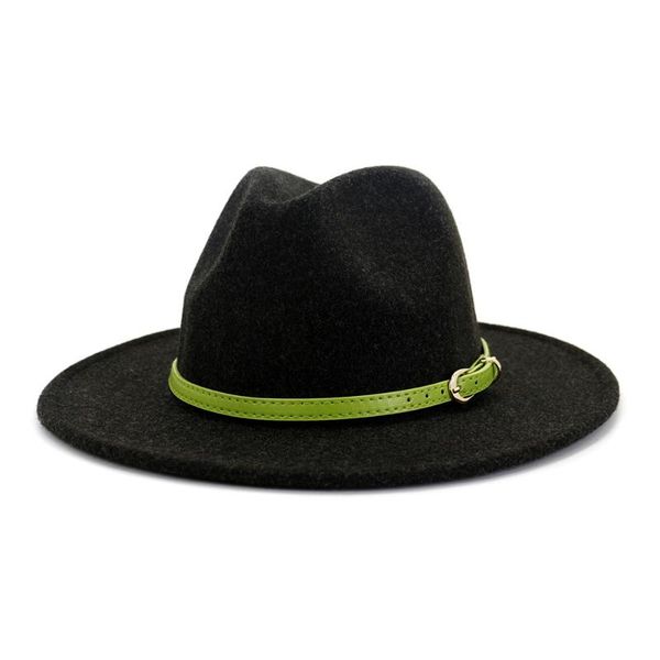 wide brim hats green belt wool felt jazz fedora hat women panama party trilby cowboy cap men gentleman wedding, Blue;gray
wide brim hats green belt wool felt jazz fedora hat women panama party trilby cowboy cap men gentleman wedding, Blue;gray