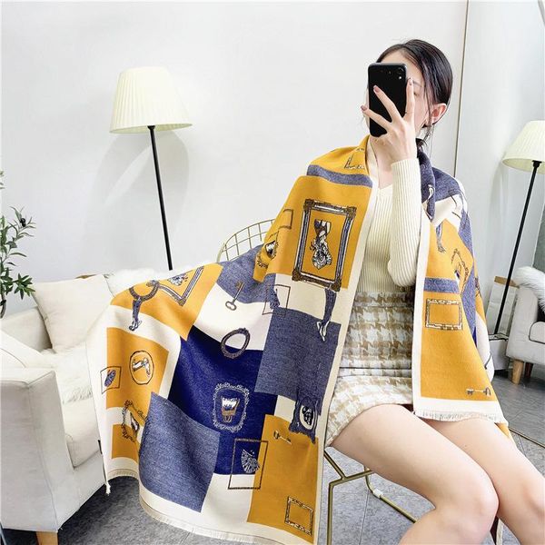scarves women winter scarf 2021 cashmere female warm stoles pashmina shawls and wraps thick blanket echarpe ladies bufanda, Blue;gray
scarves women winter scarf 2021 cashmere female warm stoles pashmina shawls and wraps thick blanket echarpe ladies bufanda, Blue;gray