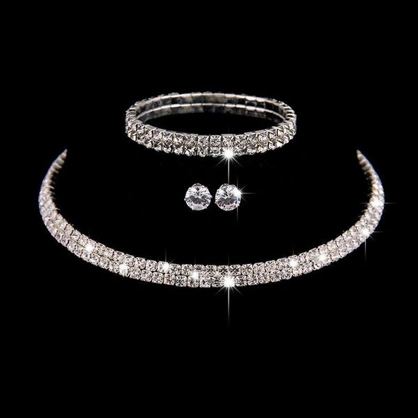 earrings & necklace classic female white crystal jewelry set charm silver color wedding srud for women cute bridal round chain
earrings & necklace classic female white crystal jewelry set charm silver color wedding srud for women cute bridal round chain
