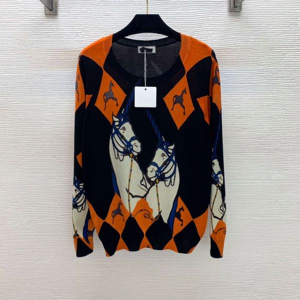 2021 autumn milan runway sweaters o neck long sleeve women's sweater high end jacquard pullover designer clothing 0816-10, White;black
2021 autumn milan runway sweaters o neck long sleeve women's sweater high end jacquard pullover designer clothing 0816-10, White;black