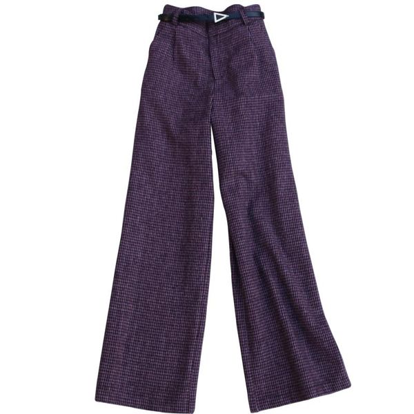 women's pants & capris autumn and winter korean style high waist slimming plaid woolen wide-leg versatile trousers female, Black;white
women's pants & capris autumn and winter korean style high waist slimming plaid woolen wide-leg versatile trousers female, Black;white