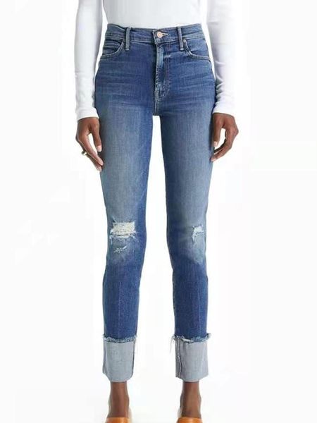 women's jeans women high waist skinny cropped stretch embridery hole ladies zipper casual denim ankle-length pants 2021 early spring, Blue
women's jeans women high waist skinny cropped stretch embridery hole ladies zipper casual denim ankle-length pants 2021 early spring, Blue