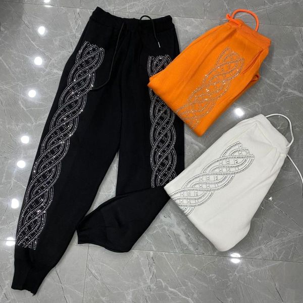 women's pants & capris shiny rhinestones fleece winter sweatpants women elastic waist warm high street solid, Black;white
women's pants & capris shiny rhinestones fleece winter sweatpants women elastic waist warm high street solid, Black;white