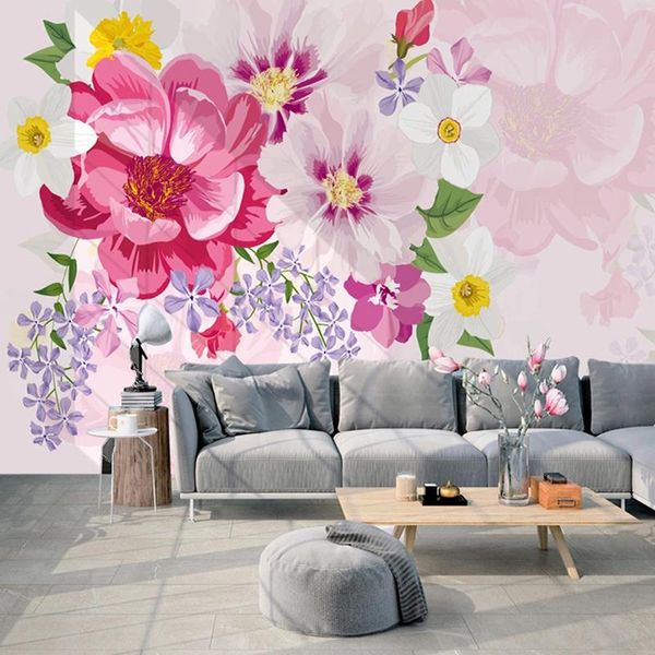 wallpapers drop custom 3d wallpaper modern hand-painted pastoral pink flowers murals wedding house living room tv sofa sticker
wallpapers drop custom 3d wallpaper modern hand-painted pastoral pink flowers murals wedding house living room tv sofa sticker