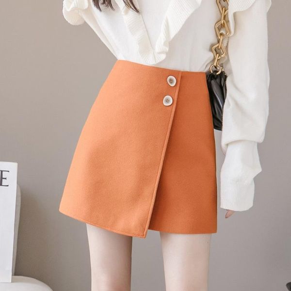 skirts orange irregular woolen skirt women's autumn winter high waist fashion short women sweet black a-line femme
skirts orange irregular woolen skirt women's autumn winter high waist fashion short women sweet black a-line femme