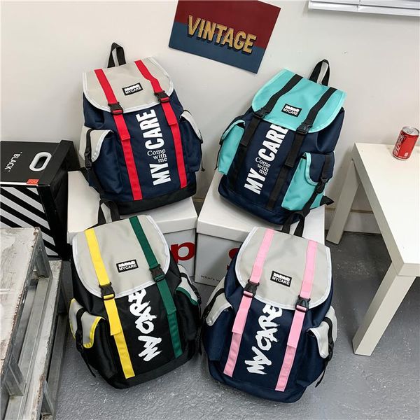 2021 new oxford cloth waterproof travel backpack schoolbag for students