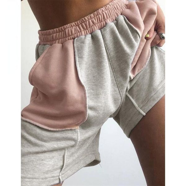 women's shorts casual sweatpants women fashion sport baggy contrast stitch color block elastic high waist pockets, White;black
women's shorts casual sweatpants women fashion sport baggy contrast stitch color block elastic high waist pockets, White;black
