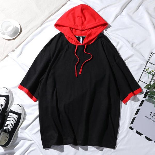 women's hoodies & sweatshirts half sleeve oversized spring summer cotton hooded leisure hip-hop loose half-sleeve thin couple pullovers, Black
women's hoodies & sweatshirts half sleeve oversized spring summer cotton hooded leisure hip-hop loose half-sleeve thin couple pullovers, Black