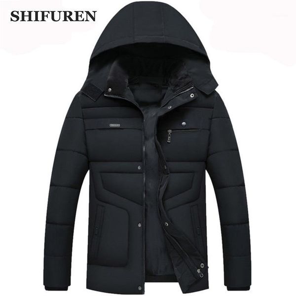 shifuren 2019 new winter men's jacket hooded thick warm male cotton-padded overcoat parka long sleeve outwear coat jaqueta1, Black
shifuren 2019 new winter men's jacket hooded thick warm male cotton-padded overcoat parka long sleeve outwear coat jaqueta1, Black