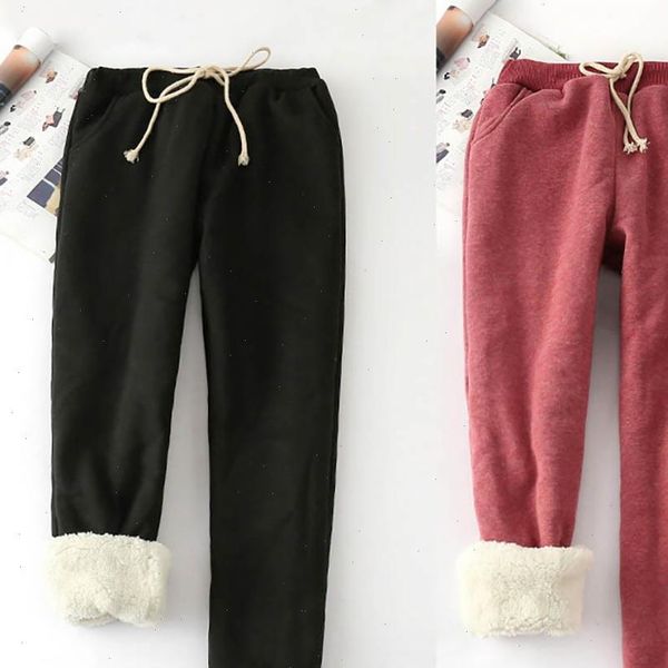 women pant winter thick lambskin cashmere pants warm female casual pants loose harlan pants long trousers plus size xl yp1254, Black;white
women pant winter thick lambskin cashmere pants warm female casual pants loose harlan pants long trousers plus size xl yp1254, Black;white