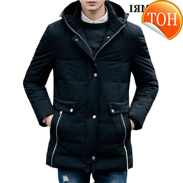 down jacket for men 80% white duck down medium and long style slim thick coat new high qualiaty, Black
down jacket for men 80% white duck down medium and long style slim thick coat new high qualiaty, Black