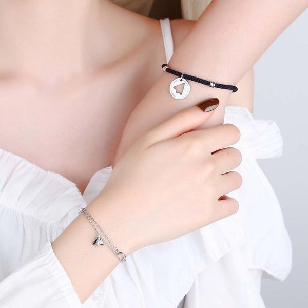 link, chain japanese and korean couple paper airplane bracelet simple fashion childhood memories jewelry small design exquisite high quality, Black
link, chain japanese and korean couple paper airplane bracelet simple fashion childhood memories jewelry small design exquisite high quality, Black