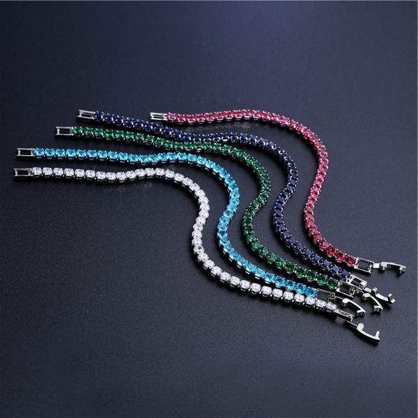 925 sterling zilver 3mm 4mm 17cm 19cm blauw groen rood tennis armband voor vrouwen bruiloft mode-sieraden party gift s4777, Golden;silver
925 sterling zilver 3mm 4mm 17cm 19cm blauw groen rood tennis armband voor vrouwen bruiloft mode-sieraden party gift s4777, Golden;silver