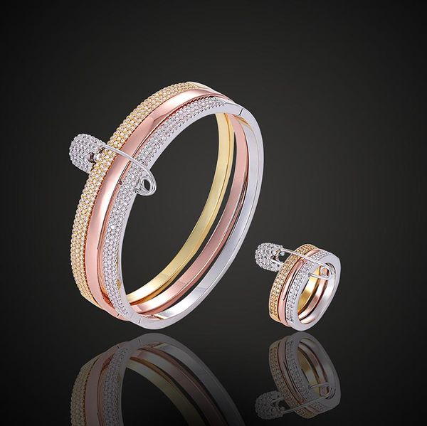earrings & necklace lanruisha jewelry micro pave setting bangle&ring 3 color plated safety pin insert bracelet trendy fashion, Silver
earrings & necklace lanruisha jewelry micro pave setting bangle&ring 3 color plated safety pin insert bracelet trendy fashion, Silver