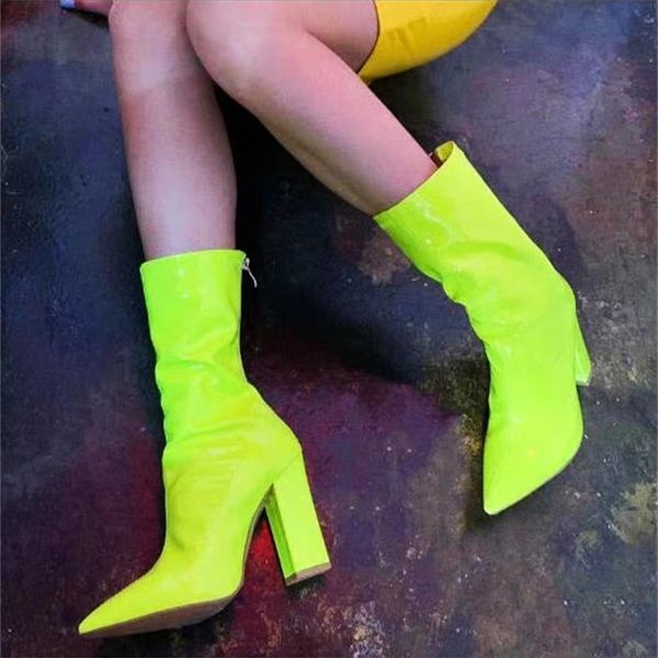 boots finger pointed pink yellow fluorescence pulls crystal sequins bling woman square jumps mid calf high heels lady short boots 5ftp, Black
boots finger pointed pink yellow fluorescence pulls crystal sequins bling woman square jumps mid calf high heels lady short boots 5ftp, Black