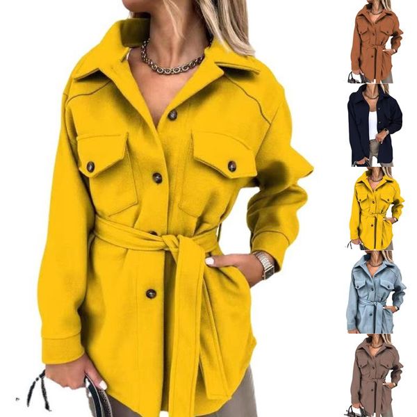 women's wool & blends trench coat pockets lapel buttons coats pladin womens jackets warm short winter jacket autumn vacation, Black
women's wool & blends trench coat pockets lapel buttons coats pladin womens jackets warm short winter jacket autumn vacation, Black