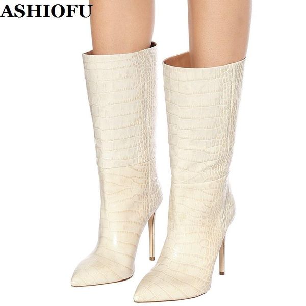 boots ashiofu handmade ladies high heel wedding party prom mid-calf stiletto evening club winter fashion shoes, Black
boots ashiofu handmade ladies high heel wedding party prom mid-calf stiletto evening club winter fashion shoes, Black
