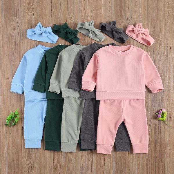 brand casual toddler baby boys girls clothes autumn newborn pullover + pants + headband cotton soft baby tracksuits 0-3y, White
brand casual toddler baby boys girls clothes autumn newborn pullover + pants + headband cotton soft baby tracksuits 0-3y, White