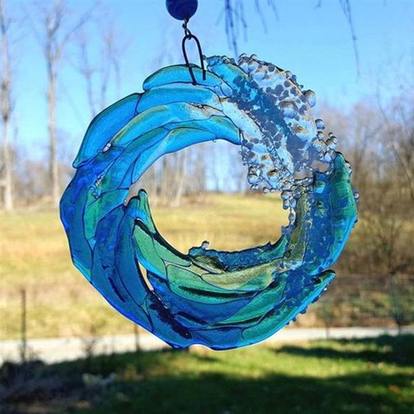 creative hawaii sea wave pendant home garden hanging resin decoration 
creative hawaii sea wave pendant home garden hanging resin decoration