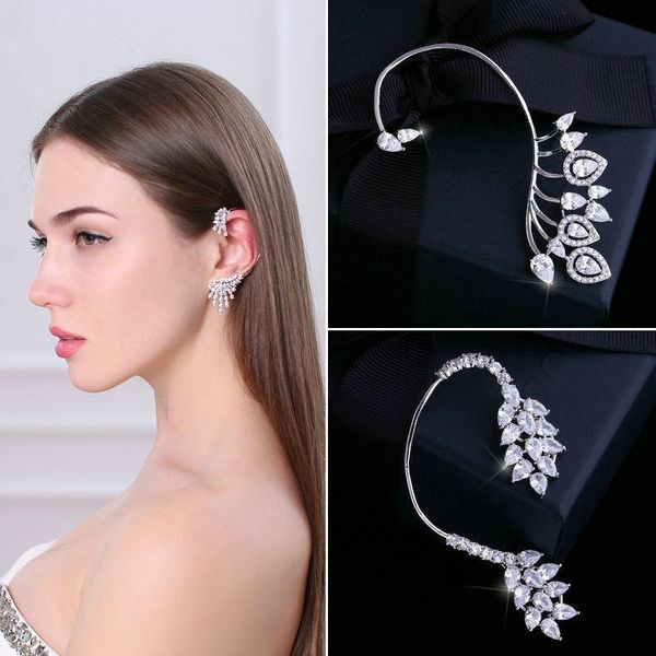 clip-on & screw back white cubic zirconia clip earrings for women all match fashion wedding party jewelry accessories gifts cel1, Silver
clip-on & screw back white cubic zirconia clip earrings for women all match fashion wedding party jewelry accessories gifts cel1, Silver