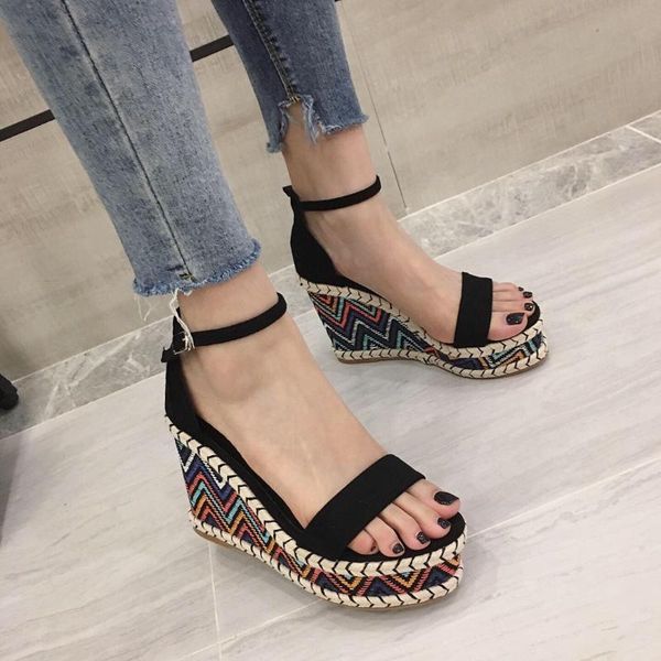 sandals female sandal espadrilles platform high heels fashion womens shoes 2021 wedge all-match girls lacquered high-heeled luxury, Black
sandals female sandal espadrilles platform high heels fashion womens shoes 2021 wedge all-match girls lacquered high-heeled luxury, Black