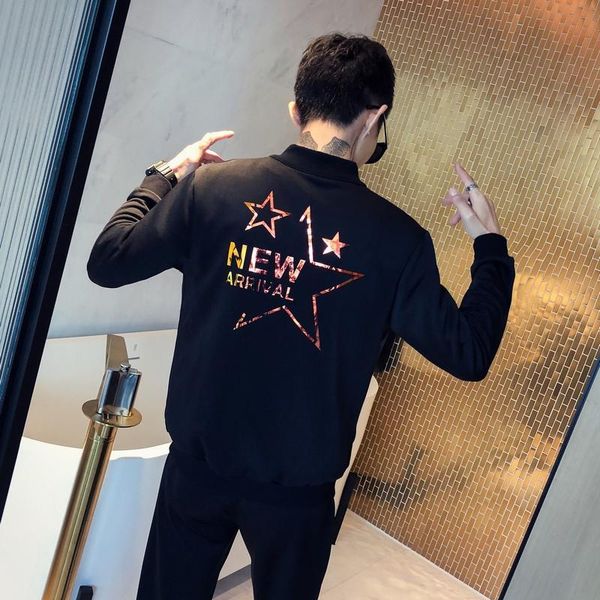 men's tracksuits sets fashion 2021 reflective printing tracksuit men slim fit casual jacket+pants two piece black 3xl, Gray
men's tracksuits sets fashion 2021 reflective printing tracksuit men slim fit casual jacket+pants two piece black 3xl, Gray