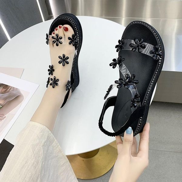 sandals women shoes woman 2021 women's solid color versatile summer breathable fashion casual, Black
sandals women shoes woman 2021 women's solid color versatile summer breathable fashion casual, Black