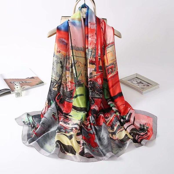 zipeiqing 2021 new fashion woman silk scarf oil painting design foulard femme shawls ladies long shawl, Blue;gray
zipeiqing 2021 new fashion woman silk scarf oil painting design foulard femme shawls ladies long shawl, Blue;gray