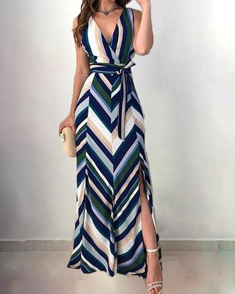 casual dresses 2021 printed sleeveless suspender dress summer stockings striped waist slit, Black;gray
casual dresses 2021 printed sleeveless suspender dress summer stockings striped waist slit, Black;gray