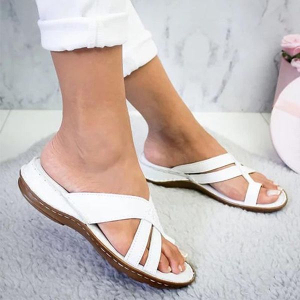 pu leather orthopedic women sandals soft indoor outdoor shoes open toe summer beach foot correction casual ladies flat heel, Black
pu leather orthopedic women sandals soft indoor outdoor shoes open toe summer beach foot correction casual ladies flat heel, Black