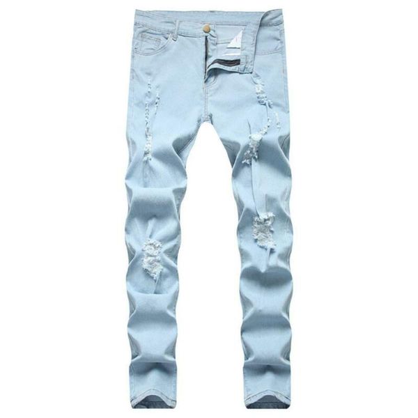 men's jeans for men fashion plain casual slim fitted ripped pants pocket trousers 4xl summer distressed, Blue
men's jeans for men fashion plain casual slim fitted ripped pants pocket trousers 4xl summer distressed, Blue