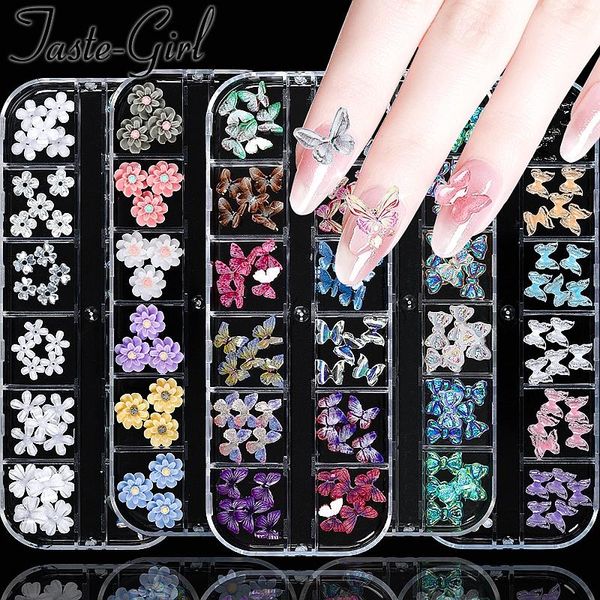 nail art decorations 1 box mixed glitter rhinestones flower butterfly charms for fake nails accesoires supplies manicure set, Silver;gold 
nail art decorations 1 box mixed glitter rhinestones flower butterfly charms for fake nails accesoires supplies manicure set, Silver;gold