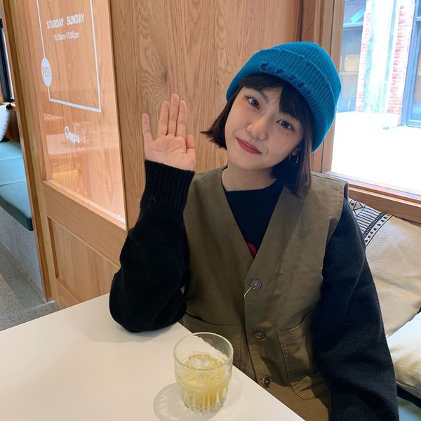 hat female ins melon skin wool men's fashion versatile warm knitted couple cold hat in autumn and winter, Yellow
hat female ins melon skin wool men's fashion versatile warm knitted couple cold hat in autumn and winter, Yellow