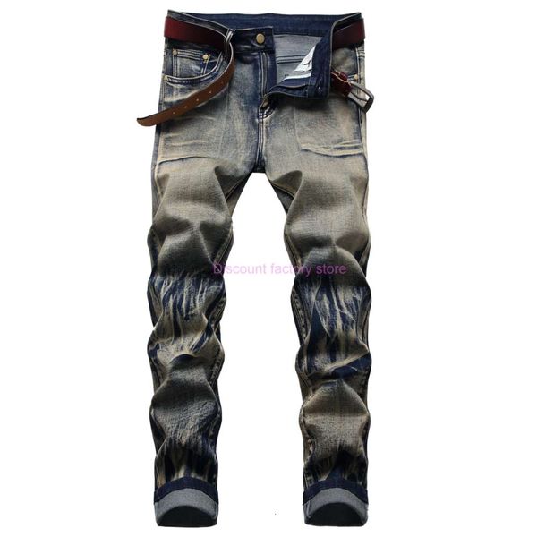 men slim fit ripped jeans fashion straight leg stretch distressed retro biker denim pants mens blue regular trousers big size d669
men slim fit ripped jeans fashion straight leg stretch distressed retro biker denim pants mens blue regular trousers big size d669