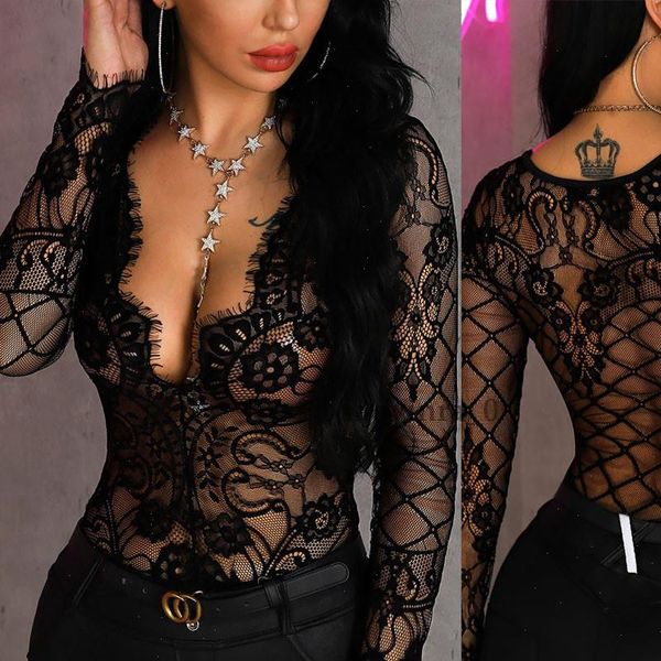 brand women hollow out lace jumpsuit bodycon bodysuit leotard female long sleeve deep v neck see through bodysuit, Black;white
brand women hollow out lace jumpsuit bodycon bodysuit leotard female long sleeve deep v neck see through bodysuit, Black;white