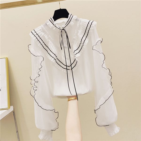 gola lantern turtleneck female sleeve shirt 2021 autumn lace court blouse high waist high-waisted ruffles chiffon l6yz, Black
gola lantern turtleneck female sleeve shirt 2021 autumn lace court blouse high waist high-waisted ruffles chiffon l6yz, Black