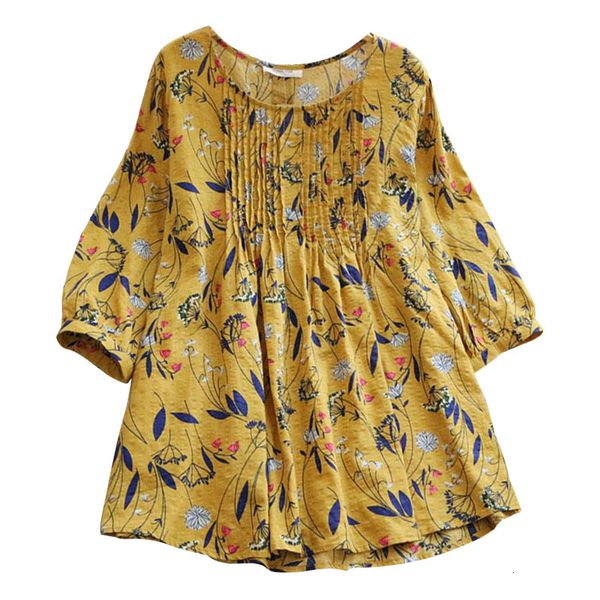 2021 new design plus size for women linen cotton shirt o-neck 3/4 sleeve casual floral print blouse femme akd0, White
2021 new design plus size for women linen cotton shirt o-neck 3/4 sleeve casual floral print blouse femme akd0, White