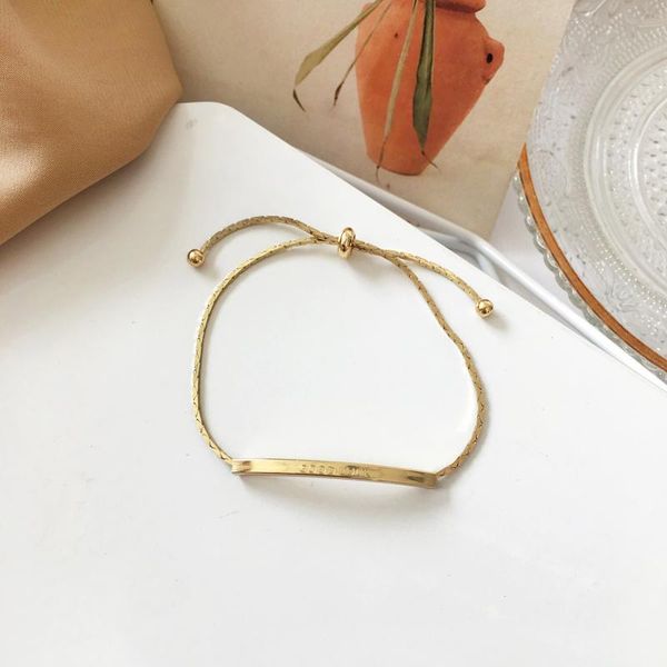 Link, Chain Trendy Jewelry Simply Design Good Luck Bracelet Selling Metal Golden Plating Adjustable For Girl Gifts, Black
Link, Chain Trendy Jewelry Simply Design Good Luck Bracelet Selling Metal Golden Plating Adjustable For Girl Gifts, Black