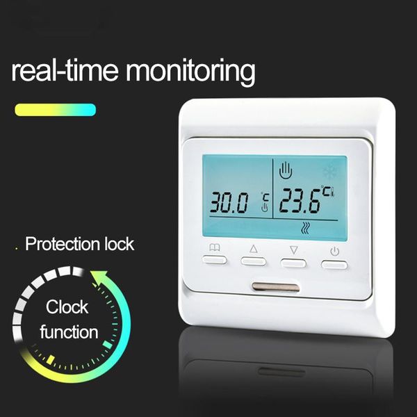 smart home control electric gas boiler heating thermostat programmable temperature controller digital lcd display
smart home control electric gas boiler heating thermostat programmable temperature controller digital lcd display