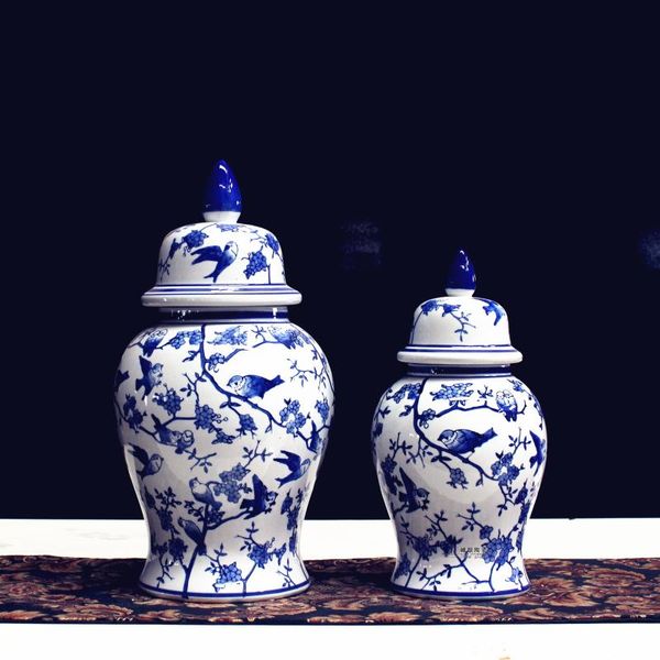 vases jingdezhen antique blue and white porcelain general pot ceramic ware ornament large storage chinese style home decor
vases jingdezhen antique blue and white porcelain general pot ceramic ware ornament large storage chinese style home decor
