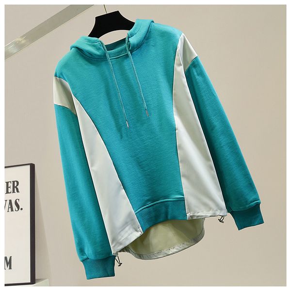 long contrast mode sweater female sweatshirt casual sleeve with hoodie students hoodies dbbs, Black
long contrast mode sweater female sweatshirt casual sleeve with hoodie students hoodies dbbs, Black