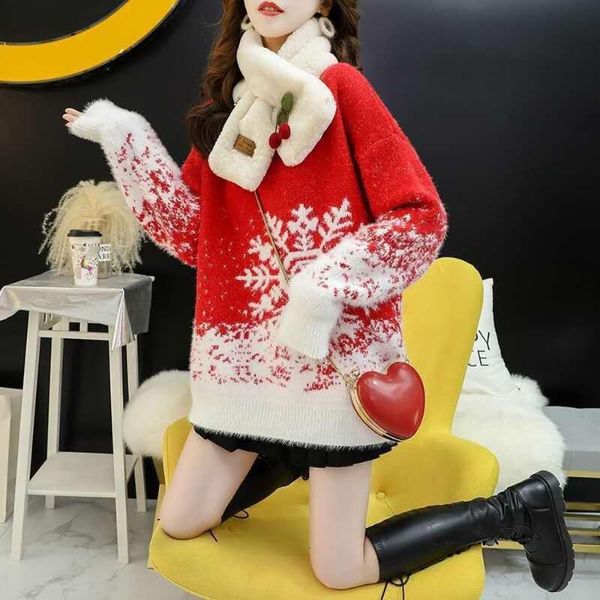 women's sweaters christmas sweater mink velvet autumn winter half turtle neck female 2021 korean loose thickened western style casual t, White;black
women's sweaters christmas sweater mink velvet autumn winter half turtle neck female 2021 korean loose thickened western style casual t, White;black